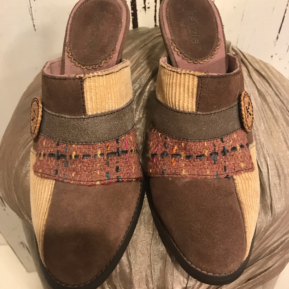 Kenzie Mules With Patchwork Design - image 3